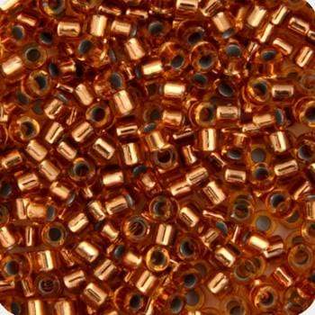 Sundaylace Creations & Bling Delica Beads Delica 11/0 RD Light Brone Transparent (0181v) *Silverlined