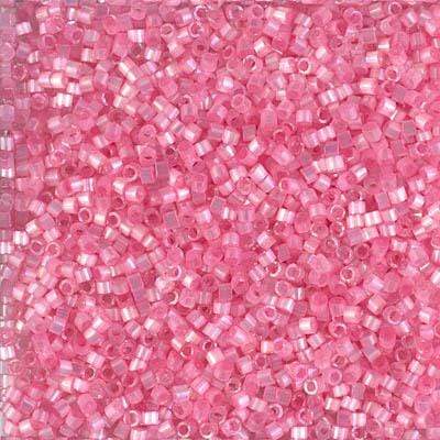 Sundaylace Creations & Bling Delica Beads Delica 11/0 RD Light Carnation AB Silk Inside Dyed (1875v)