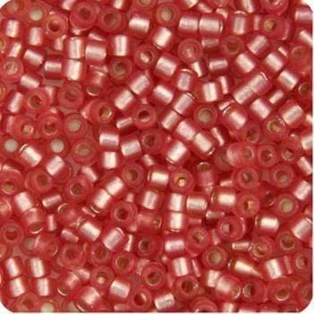 Sundaylace Creations & Bling Delica Beads Delica 11/0 RD Light Cranberry Red Semi-Matte Dyed (0687v)