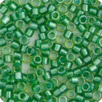 Sundaylace Creations & Bling Delica Beads Delica 11/0 RD Light Green Sparkle Chartreuse Lined (0916v)