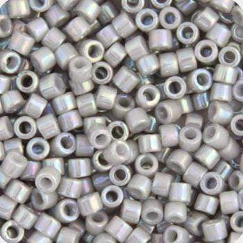 Sundaylace Creations & Bling Delica Beads Delica 11/0 RD Light Grey Smoke Opaque AB (1508v)