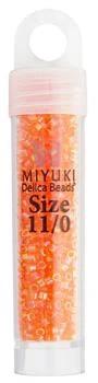 Sundaylace Creations & Bling Delica Beads Delica 11/0 RD Light Orange Transparent AB
