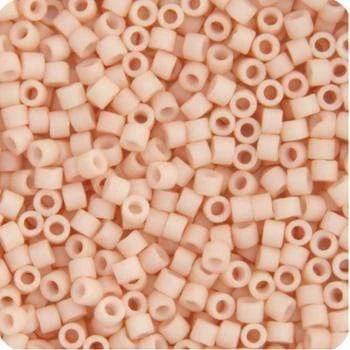 Sundaylace Creations & Bling Delica Beads Delica 11/0 RD Light Rose Opaque Matte Gold Luster (0354v)