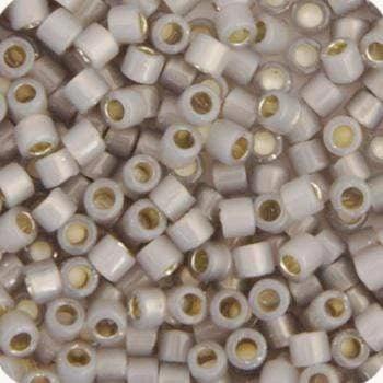 Sundaylace Creations & Bling Delica Beads Delica 11/0 RD Light Taupe Opal Silver Lined (1456v)