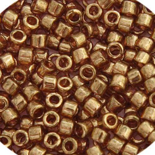 Sundaylace Creations & Bling Delica Beads Delica 11/0 RD Light Topaz Gold Luster (0115v)