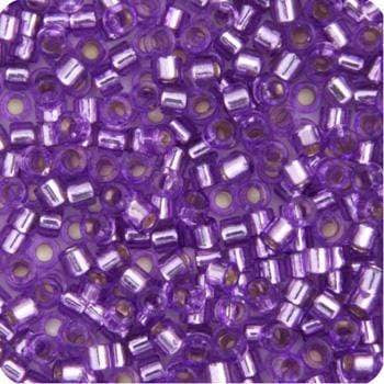 Sundaylace Creations & Bling Delica Beads Delica 11/0 RD Lilac Silver Lined-Dyed (1343v)
