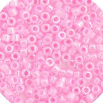 Sundaylace Creations & Bling Delica Beads Delica 11/0 RD Medium Crystal Pink Ceylon Lined-Dyed (0245v)