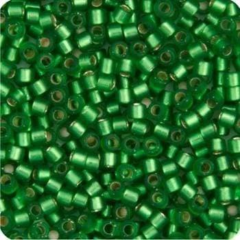 Sundaylace Creations & Bling Delica Beads Delica 11/0 RD Medium Green Semi-Matte Dyed (0688v)