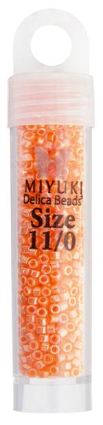 Sundaylace Creations & Bling Delica Beads Delica 11/0 RD Orange Mandarin Opaque Luster (1563v)