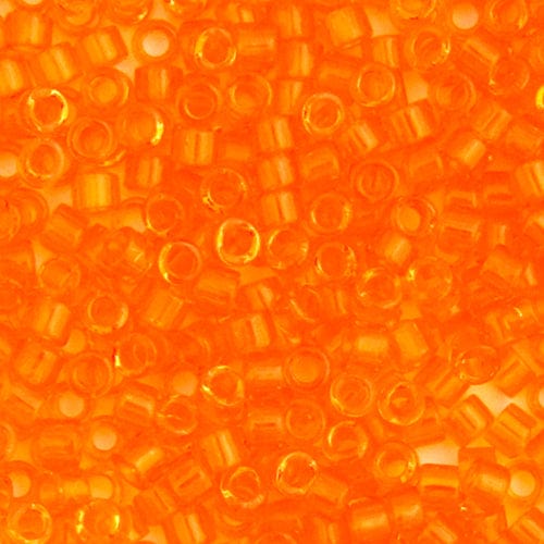 Miyuki Delica Beads Delica 11/0 RD Orange Transparent (0703v)