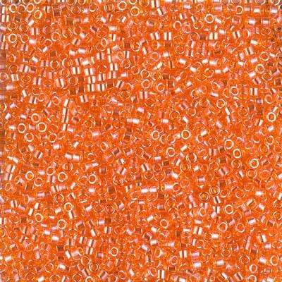 Sundaylace Creations & Bling Delica Beads Delica 11/0 RD Orange Transparent Luster (1887v)