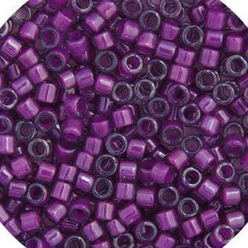 Sundaylace Creations & Bling Delica Beads Delica 11/0 RD Pale Blue Magenta Lined-Dyed (0281v)