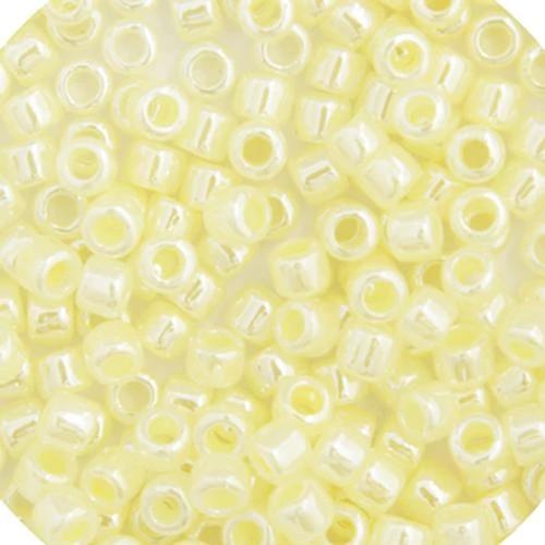 Sundaylace Creations & Bling Delica Beads Delica 11/0 RD Pale Yellow Ceylon Lined-Dyed (0232v)