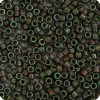 Sundaylace Creations & Bling Delica Beads Delica 11/0 RD Pink Opaque Gold Luster *rare* (0131v)