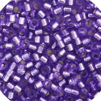Sundaylace Creations & Bling Delica Beads Delica 11/0 RD Purple Silver Lined-Dyed (1347v)
