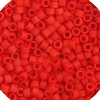 Sundaylace Creations & Bling Delica Beads Delica 11/0 RD Red Vermillion Matte (0757v)