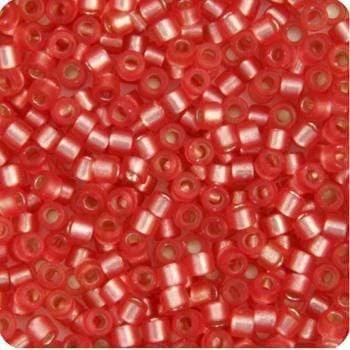 Sundaylace Creations & Bling Delica Beads Delica 11/0 RD Red Watermelon Semi-Matte Dyed (0684v)