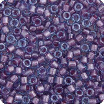 Sundaylace Creations & Bling Delica Beads Delica 11/0 RD Rose Sparkle Aqua Lined (0922v)