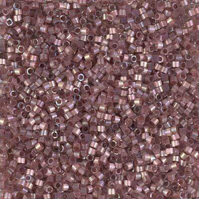 Sundaylace Creations & Bling Delica Beads Delica 11/0 RD Rose Topaz AB Silk Inside Dyed (1878v)