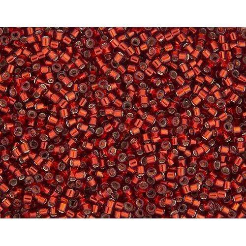 Sundaylace Creations & Bling Delica Beads Delica 11/0 RD Ruby Red Silver Lined-Dyed (0603v)