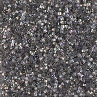 Sundaylace Creations & Bling Delica Beads Delica 11/0 RD Rustic Gray AB Silk (1872v)