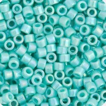 Sundaylace Creations & Bling Delica Beads Delica 11/0 RD Seagreen Opaque AB (1576v)