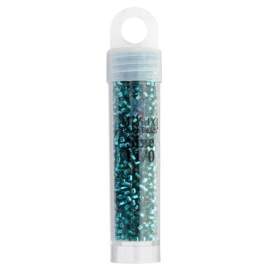 Sundaylace Creations & Bling Delica Beads Delica 11/0 RD Teal Caribbean Silver Lined (1208v)