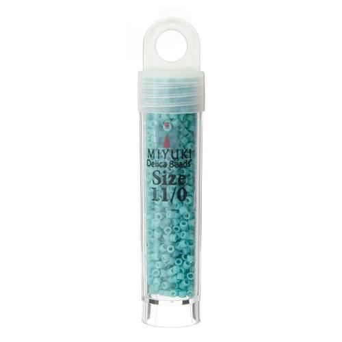 Sundaylace Creations & Bling Delica Beads Delica 11/0 RD Turquoise Green Matte (0759v)