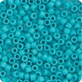 Sundaylace Creations & Bling Delica Beads Delica 11/0 RD Turquoise Green Opaque Matte-Dyed (0793v)