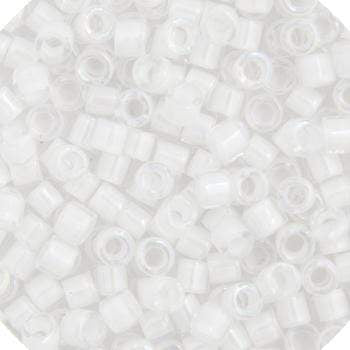 Sundaylace Creations & Bling Delica Beads Delica 11/0 RD White AB Lined-Dyed (0066v)