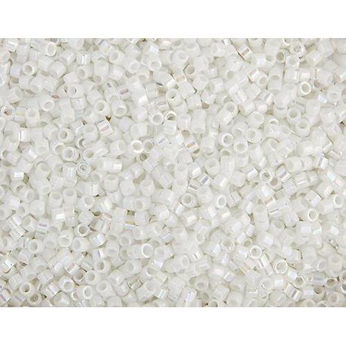 Sundaylace Creations & Bling Delica Beads Delica 11/0 RD White Pearl AB (0202v)
