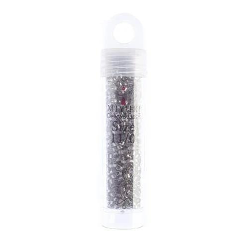 Miyuki Delica Beads Delica 11/0 Round Fancy Lined Grey (2393v)