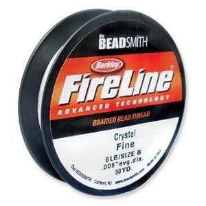 Bundle Of 2 Colors: Fireline Beading Thread, 50 Yards/Spool, 8LB Test,  0.007 Inch - 50YD Clear 50YD 