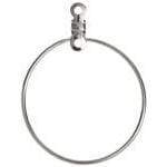 Sundaylace Creations & Bling Basics HOOP LINK ROUND 25mm Silver Colour *10 pieces- 5 pairs*