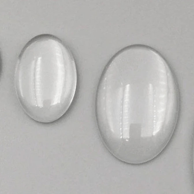 Sundaylace Creations & Bling Resin Gems 13*18mm Oval Dome (2 Gems) Sold in pair "Make Your Own Gems" Clear Dome Gems in Multiple Sizes Circle, Glue on, Resin Gems *Sold 10 gems*