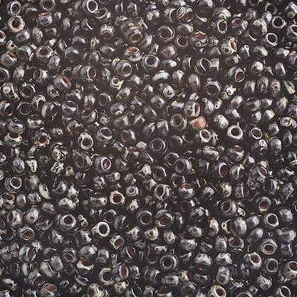 Miyuki Miyuki Seed Bead 11/0 Miyuki Seed Bead 11/0 Black Picasso Opaque (4511v)