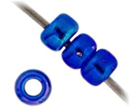 Miyuki Miyuki Seed Bead 11/0 Miyuki Seed Bead 11/0 Cobalt Silver Lined AB