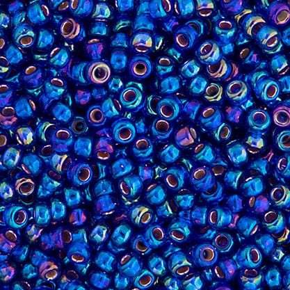 Miyuki Miyuki Seed Bead 11/0 Miyuki Seed Bead 11/0 Cobalt Silver Lined AB