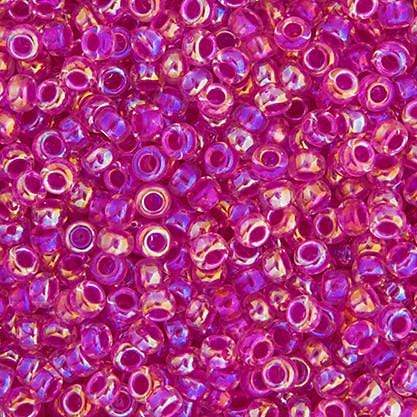 Sundaylace Creations & Bling Miyuki Seed Bead 11/0 Miyuki Seed Bead 11/0 Crystal Hot Pink Lined AB