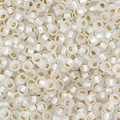 Sundaylace Creations & Bling Miyuki Seed Bead 11/0 Miyuki Seed Bead 11/0 Crystal Silver Lined Semi-frosted