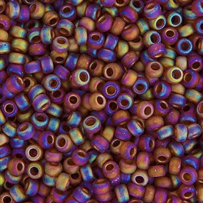 Sundaylace Creations & Bling Miyuki Seed Bead 11/0 Miyuki Seed Bead 11/0 Dark Topaz AB Transparent Matte