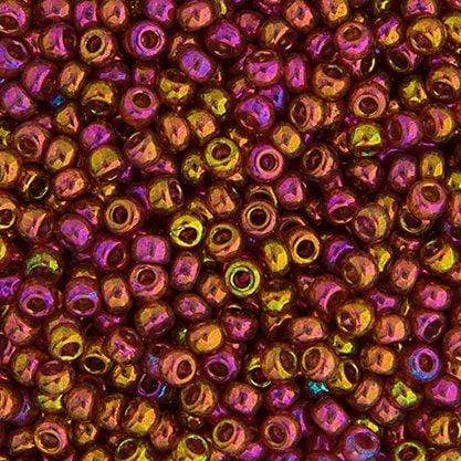 Miyuki Miyuki Seed Bead 11/0 Miyuki Seed Bead 11/0 Dark Topaz Rainbow Gold Luster *Rare*