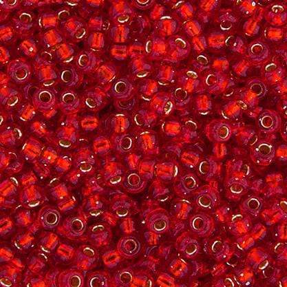 Sundaylace Creations & Bling Miyuki Seed Bead 11/0 Miyuki Seed Bead 11/0 Flame Red Silver Lined