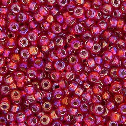 Sundaylace Creations & Bling Miyuki Seed Bead 11/0 Miyuki Seed Bead 11/0 Flame Red Silver Lined AB