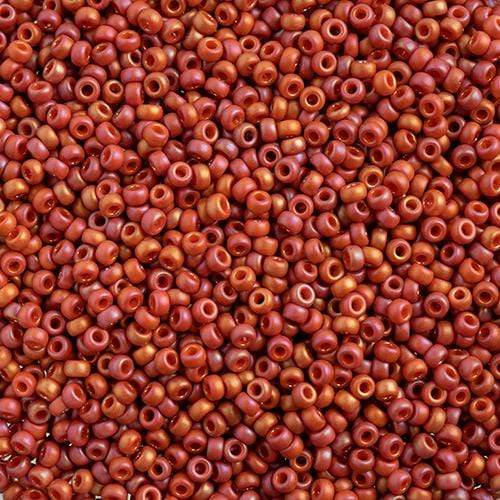 Sundaylace Creations & Bling Miyuki Seed Bead 11/0 Miyuki Seed Bead 11/0 Frosted Glazed/ Rainbow Pink Fuchsia Matte AB (4695v)