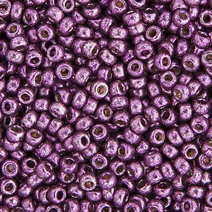 Sundaylace Creations & Bling Miyuki Seed Bead 11/0 Miyuki Seed Bead 11/0 Galvanized Duracoat Egg Plant *Metallic