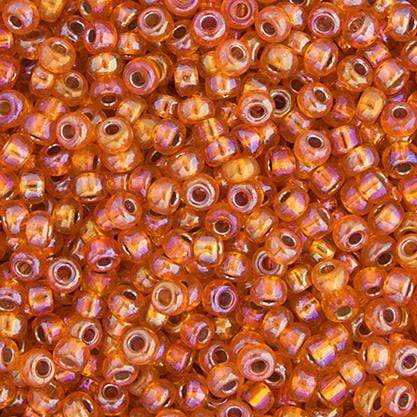 Sundaylace Creations & Bling Miyuki Seed Bead 11/0 Miyuki Seed Bead 11/0 Light Orange SIlver Lined AB