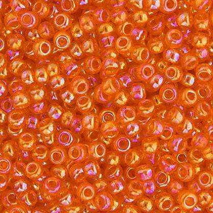 Sundaylace Creations & Bling Miyuki Seed Bead 11/0 Miyuki Seed Bead 11/0 Light Orange Transparent AB (0253v)