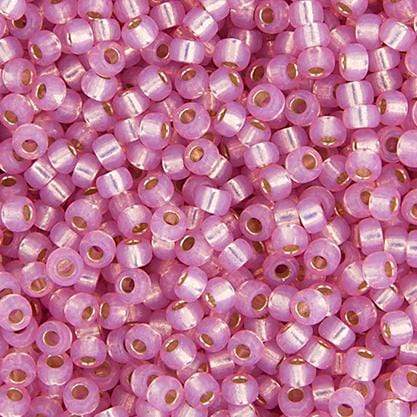 Sundaylace Creations & Bling Miyuki Seed Bead 11/0 Miyuki Seed Bead 11/0 Light Rose Silver Lined Opal Dyed Alabaster (0555v)
