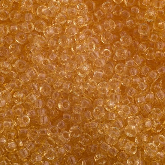 Sundaylace Creations & Bling Miyuki Seed Bead 11/0 Miyuki Seed Bead 11/0 Light Topaz Transparent (*Slightly Lighter) (0132LV)